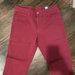 Maroon Vineyard Vines Cavalry Twill 5-Pocket Pants